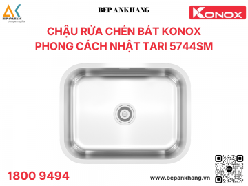 Chậu rửa chén bát 1 hố phong cách Nhật bề mặt mịn Tari 5744SM